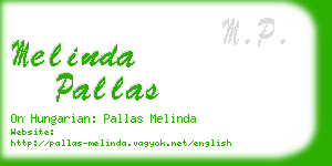 melinda pallas business card